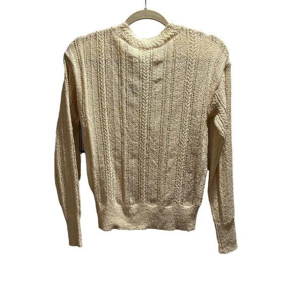 ASTR The Label Crochet Wrap Cream V Neck Open Knit Pointelle Sweater Sm
NWT - Picture 5 of 10